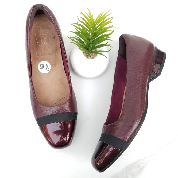 Keesha Rosa Aubergine Red Pumps Low 